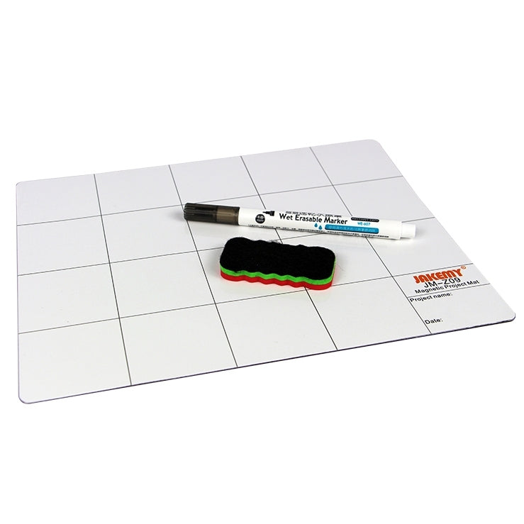 JAKEMY JM-Z09 25 cm x 20 cm tapis de projet magnétique avec marqueur pour iPhone/Samsung outils de réparation