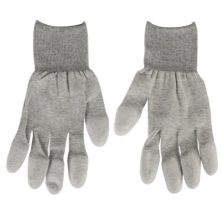 Gants de revêtement du bout des doigts en PU de taille universelle antistatique ESD pour réparation d'ordinateur/électronique/téléphone, paire de 2