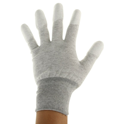 Gants de revêtement du bout des doigts en PU de taille universelle antistatique ESD pour réparation d'ordinateur/électronique/téléphone, paire de 2