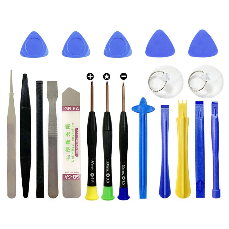 Ensemble d'outils de réparation polyvalents professionnels 20 en 1 pour iPhone 6 et 6 Plus / Galaxy / téléphone portable