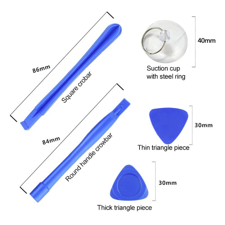 Ensemble d'outils de réparation polyvalents professionnels 20 en 1 pour iPhone 6 et 6 Plus / Galaxy / téléphone portable
