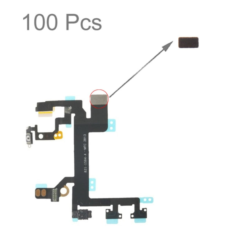 100 PCS éponge mousse Pad pour iPhone 5S bouton d'alimentation câble flexible
