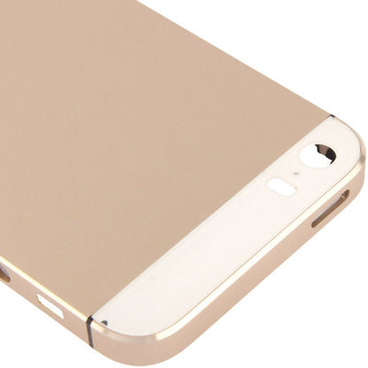 Coque arrière en alliage avec bouton muet + bouton d'alimentation + bouton de volume + plateau de carte Nano SIM pour iPhone 5S, For iPhone 5S