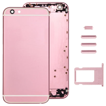 Couvercle de boîtier complet pour iPhone 6, comprenant la coque arrière, le plateau de carte, la touche de contrôle du volume, le bouton d'alimentation et la touche de vibrateur pour interrupteur muet