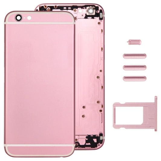 Couvercle de boîtier complet pour iPhone 6, comprenant la coque arrière, le plateau de carte, la touche de contrôle du volume, le bouton d'alimentation et la touche de vibrateur pour interrupteur muet