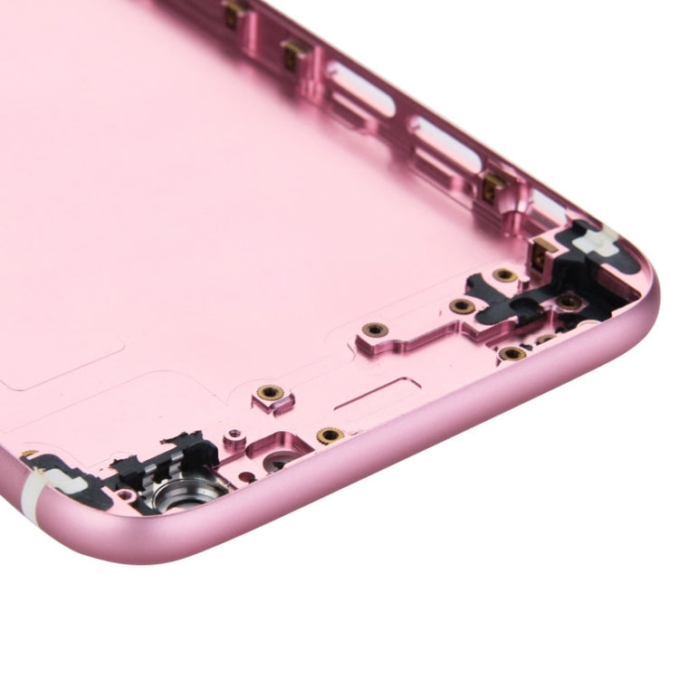 Couvercle de boîtier complet pour iPhone 6, comprenant la coque arrière, le plateau de carte, la touche de contrôle du volume, le bouton d'alimentation et la touche de vibrateur pour interrupteur muet