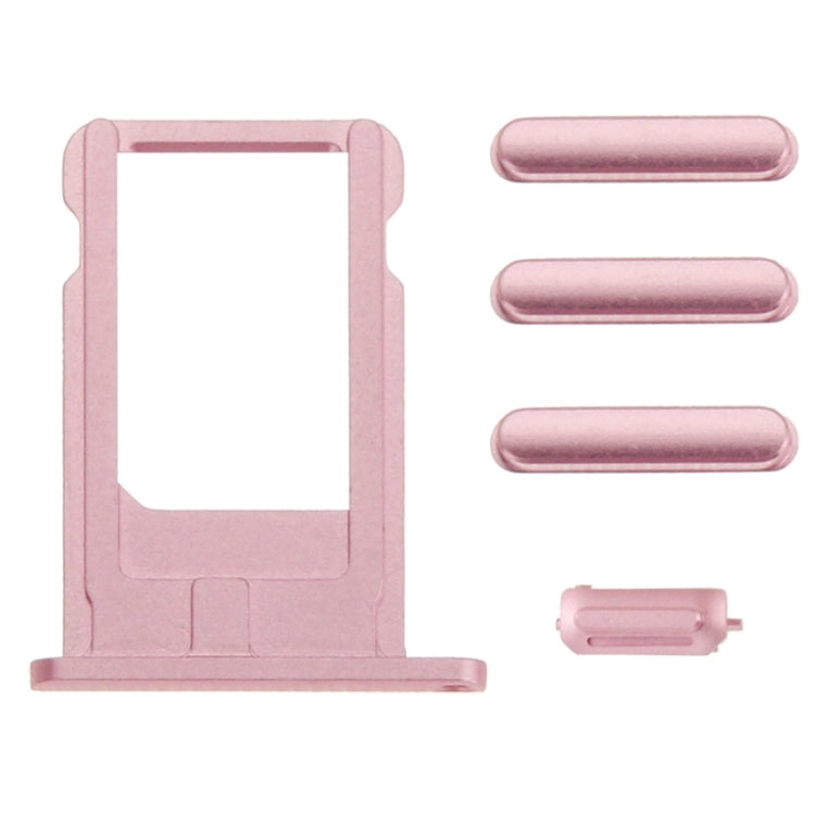 Couvercle de boîtier complet pour iPhone 6, comprenant la coque arrière, le plateau de carte, la touche de contrôle du volume, le bouton d'alimentation et la touche de vibrateur pour interrupteur muet