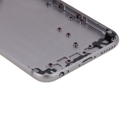 6 en 1 pour iPhone 6 (couverture arrière + plateau pour cartes + touche de contrôle du volume + bouton d'alimentation + touche de vibrateur pour interrupteur muet + panneau) Couvercle de boîtier complet