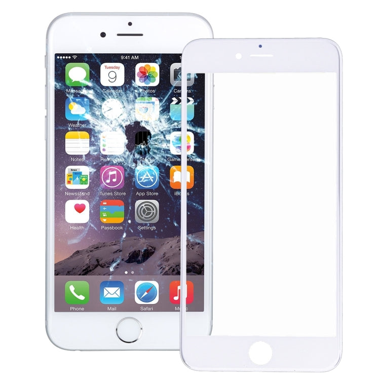 2 en 1 pour iPhone 6 (lentille extérieure en verre de l'écran avant + cadre)