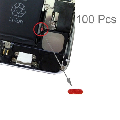 100 pièces pour iPhone 6, anneau de carte, autocollant étanche, adhésif sensible à l'eau