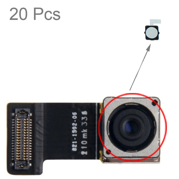 Autocollant en pâte de coton pour appareil photo arrière de l'iPhone 6, 20 pièces