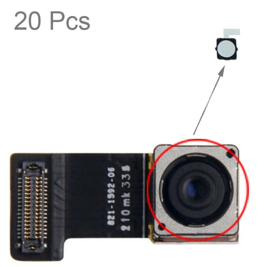 Autocollant en pâte de coton pour appareil photo arrière de l'iPhone 6, 20 pièces