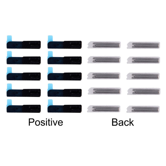 Couvercle en maille pour haut-parleur d'écouteur avec joint pour iPhone 6 et 6 Plus, 10 paires/ensemble