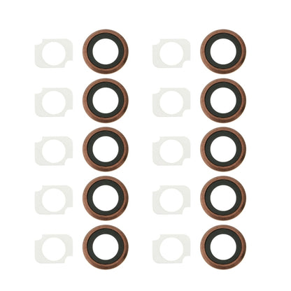 Anneau d'objectif de caméra arrière + support de lampe de poche pour iPhone 6s Plus, 10 paires/ensemble, For iPhone 6s Plus