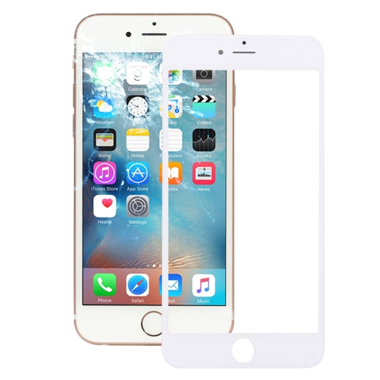 Lentille extérieure en verre de l'écran avant avec cadre de lunette d'écran LCD avant pour iPhone 6s Plus