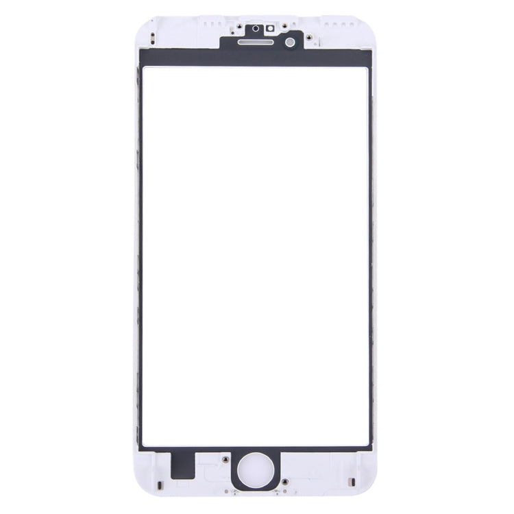 Lentille extérieure en verre de l'écran avant avec cadre de lunette d'écran LCD avant pour iPhone 6s Plus