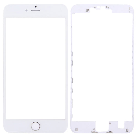 3 en 1 pour iPhone 6s Plus (lentille extérieure en verre de l'écran avant + cadre LCD du boîtier avant + bouton d'accueil)