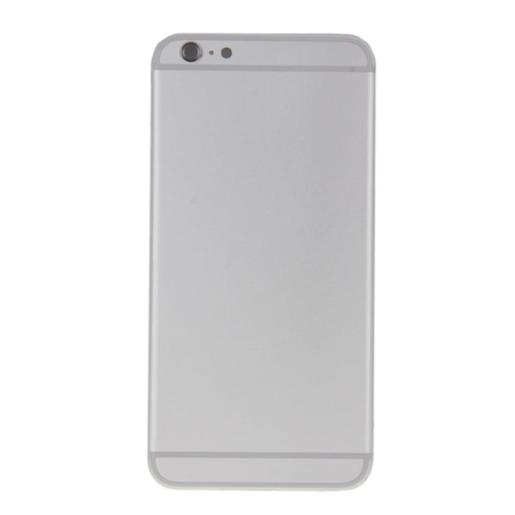 6 en 1 pour iPhone 6 Plus (couverture arrière + plateau pour cartes + touche de contrôle du volume + bouton d'alimentation + touche de vibrateur pour interrupteur muet + panneau) Couvercle de boîtier complet