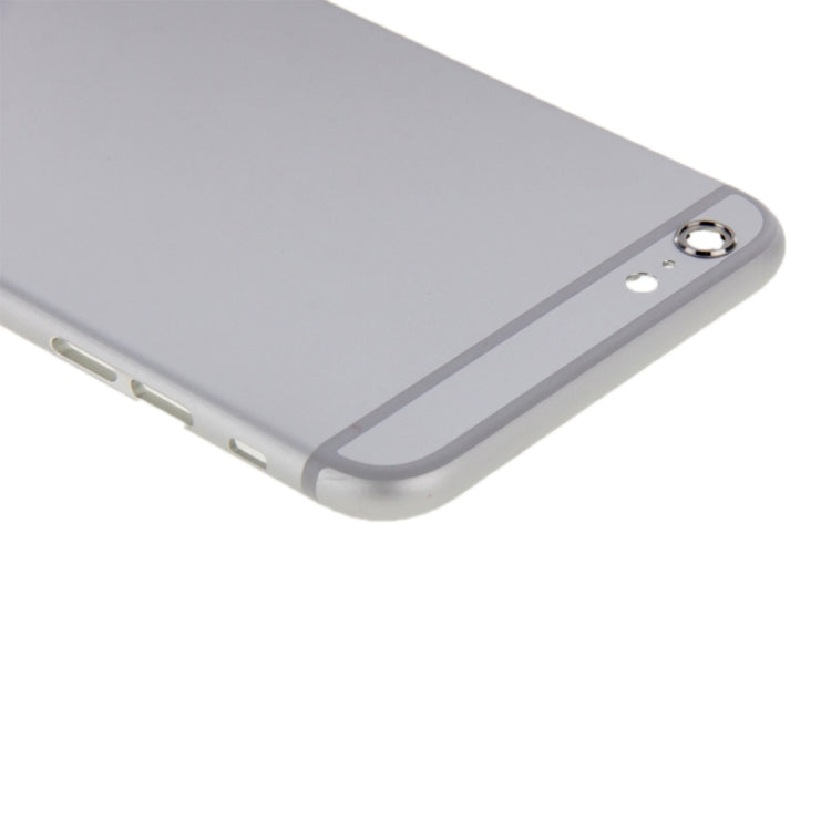 6 en 1 pour iPhone 6 Plus (couverture arrière + plateau pour cartes + touche de contrôle du volume + bouton d'alimentation + touche de vibrateur pour interrupteur muet + panneau) Couvercle de boîtier complet