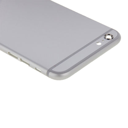 6 en 1 pour iPhone 6 Plus (couverture arrière + plateau pour cartes + touche de contrôle du volume + bouton d'alimentation + touche de vibrateur pour interrupteur muet + panneau) Couvercle de boîtier complet