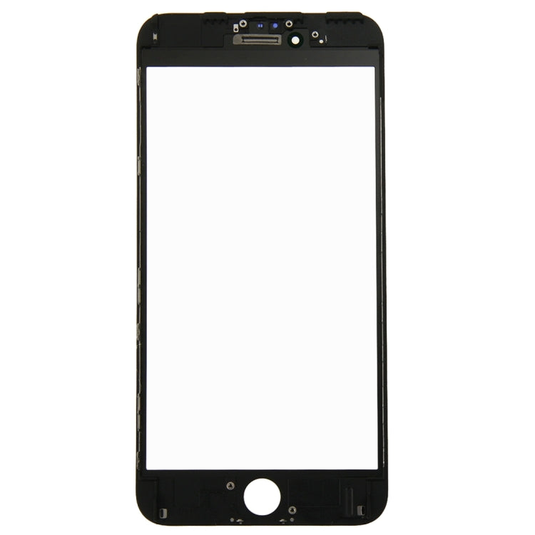 Lentille extérieure en verre de l'écran avant avec cadre de lunette d'écran LCD avant pour iPhone 6 Plus