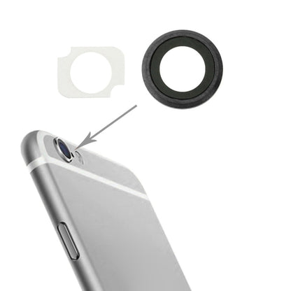 10 paires/ensemble anneau d'objectif de caméra arrière + support de lampe de poche pour iPhone 6 Plus et 6s Plus