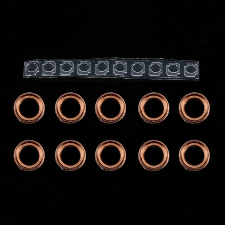 10 paires/ensemble anneau d'objectif de caméra arrière + support de lampe de poche pour iPhone 6 Plus et 6s Plus