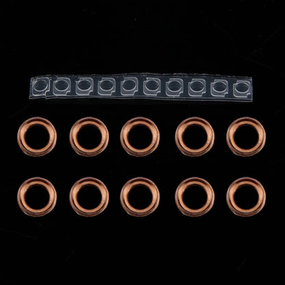 10 paires/ensemble anneau d'objectif de caméra arrière + support de lampe de poche pour iPhone 6 Plus et 6s Plus