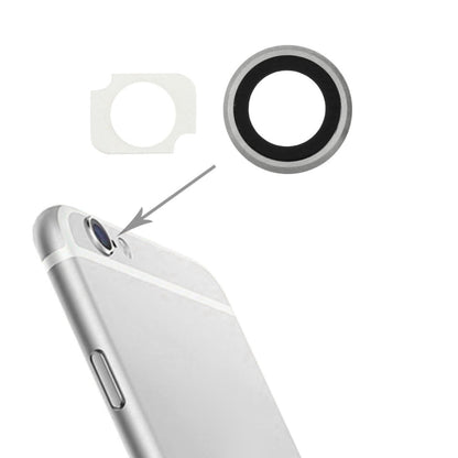 10 paires/ensemble anneau d'objectif de caméra arrière + support de lampe de poche pour iPhone 6 Plus et 6s Plus