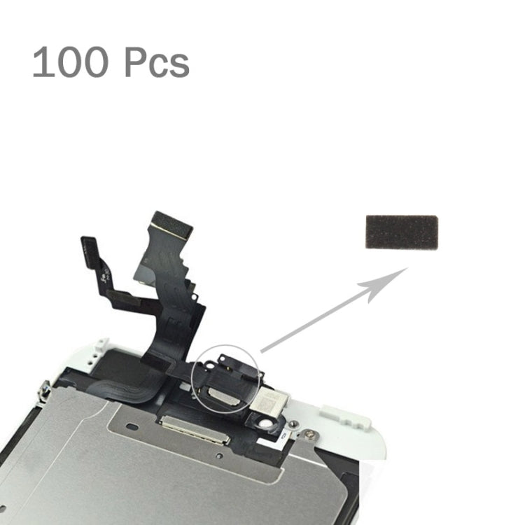 100 pièces pour iPhone 6s bouton accueil câble flexible éponge mousse tranches tampons