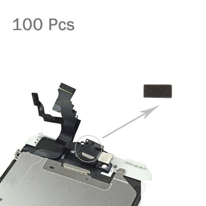 100 pièces pour iPhone 6s bouton accueil câble flexible éponge mousse tranches tampons