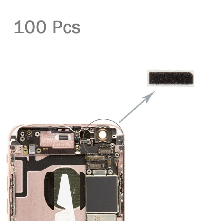 100 pièces pour iPhone 6s et 6, coussinets en tranches de mousse pour appareil photo arrière