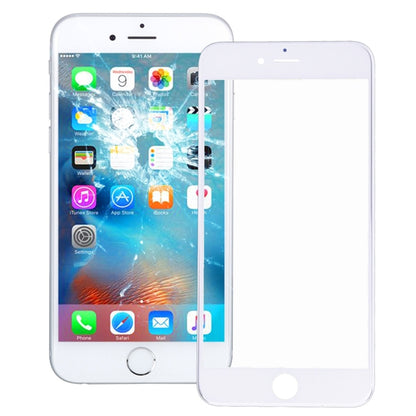 Lentille extérieure en verre de l'écran avant avec cadre de lunette d'écran LCD avant pour iPhone 6s