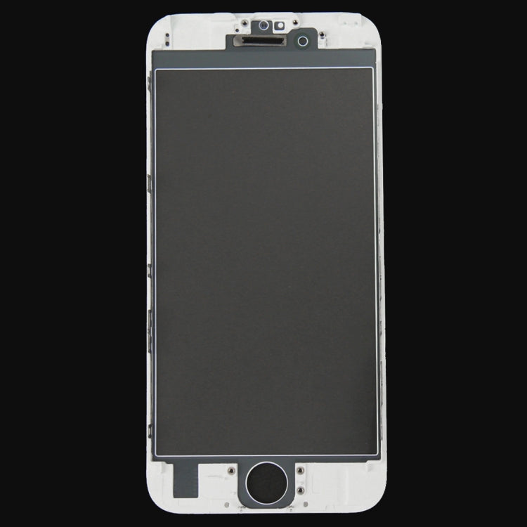 Lentille extérieure en verre de l'écran avant avec cadre de lunette d'écran LCD avant pour iPhone 6s