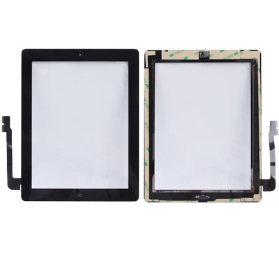 (Bouton du contrôleur + bouton de la touche d'accueil, câble flexible à membrane PCB + adhésif d'installation du panneau tactile) Panneau tactile pour nouvel iPad (iPad 3)