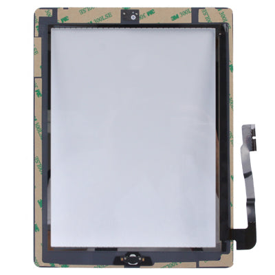 (Bouton du contrôleur + bouton de la touche d'accueil, câble flexible à membrane PCB + adhésif d'installation du panneau tactile) Panneau tactile pour nouvel iPad (iPad 3)