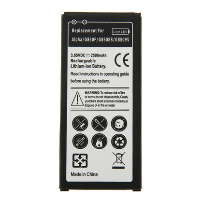 Batterie Li-ion rechargeable 2500 mAh pour Galaxy Alpha/G850F/G850S/G850V