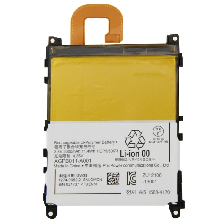 Pour Sony Xperia Z1 / L39h 3.8V 3000mAh Batterie Li-Polymère Rechargeable