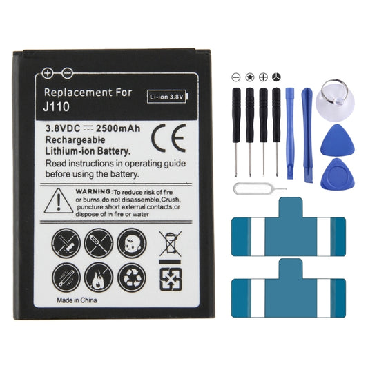 Pour batterie Li-ion rechargeable Galaxy J1 Ace / J110 2500 mAh (noir)