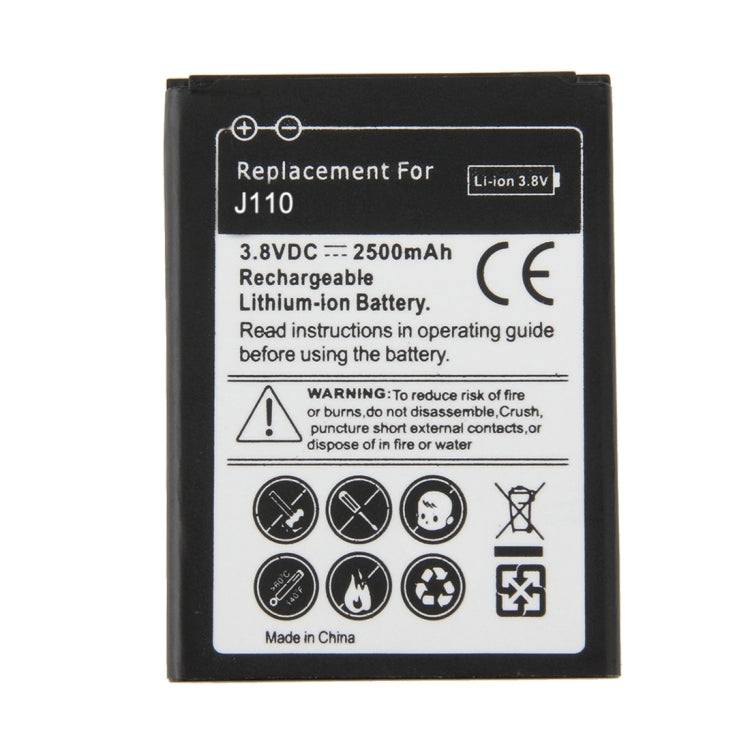 Pour batterie Li-ion rechargeable Galaxy J1 Ace / J110 2500 mAh (noir)
