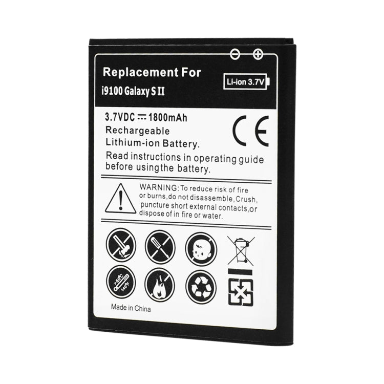 Pour batterie Li-ion rechargeable Galaxy S2/i9100 1800 mAh