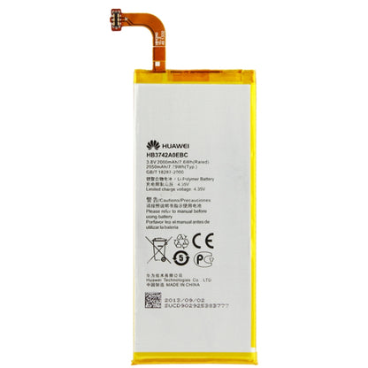 Batterie de remplacement 2000 mAh pour Huawei Ascend P6 (or)