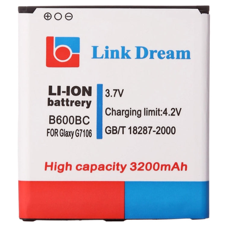 Link Dream Batterie de remplacement 3200mAh de haute qualité pour Galaxy Grand 2 / G7106 (B600BC)