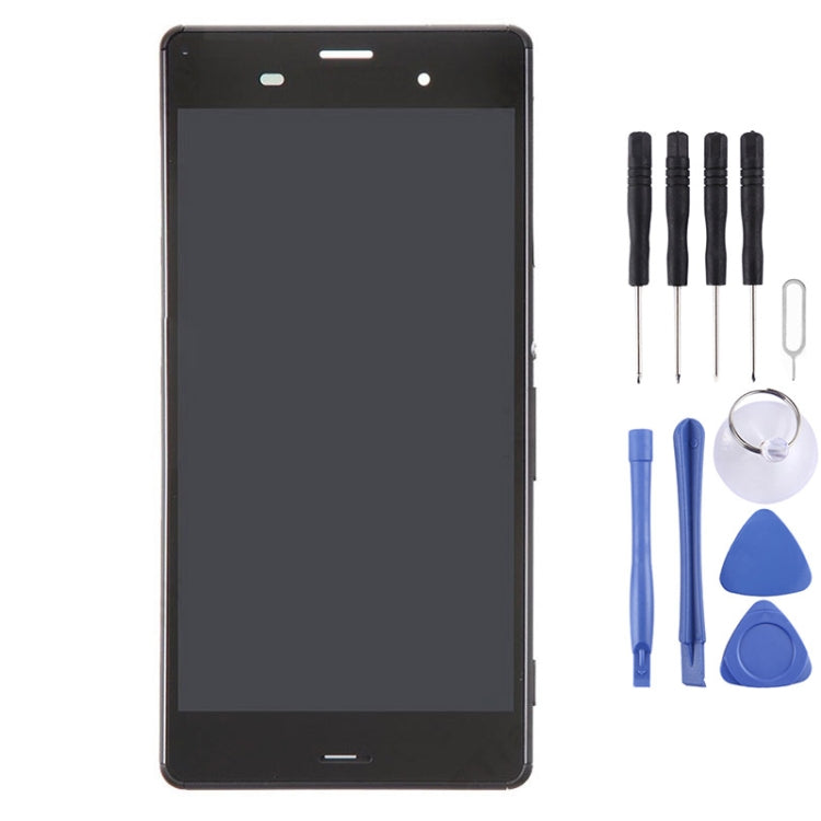 Écran LCD + Dalle Tactile avec Cadre pour Sony Xperia Z3 (Version Double SIM) / D6633 / L55U