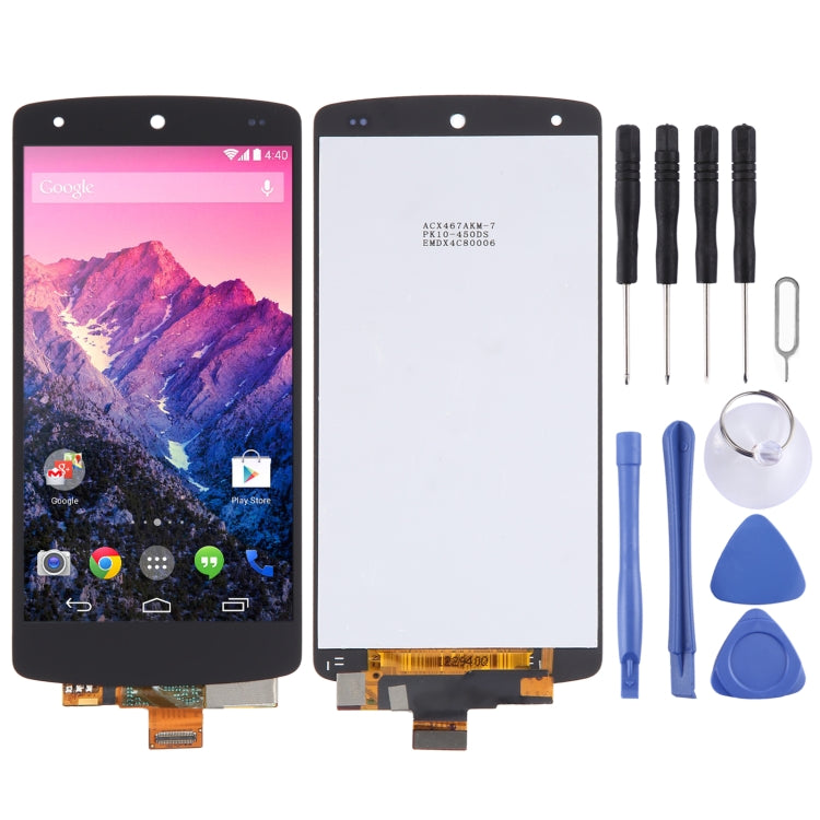 Ensemble complet d'écran LCD et de numériseur d'origine pour Google Nexus 5 / D820 / D821