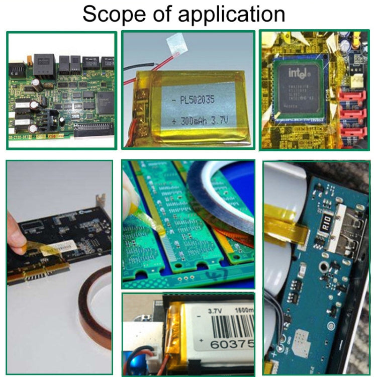 Bande résistante aux hautes températures de 24mm, bande en Polyimide dédiée à la chaleur pour le soudage BGA PCB SMT