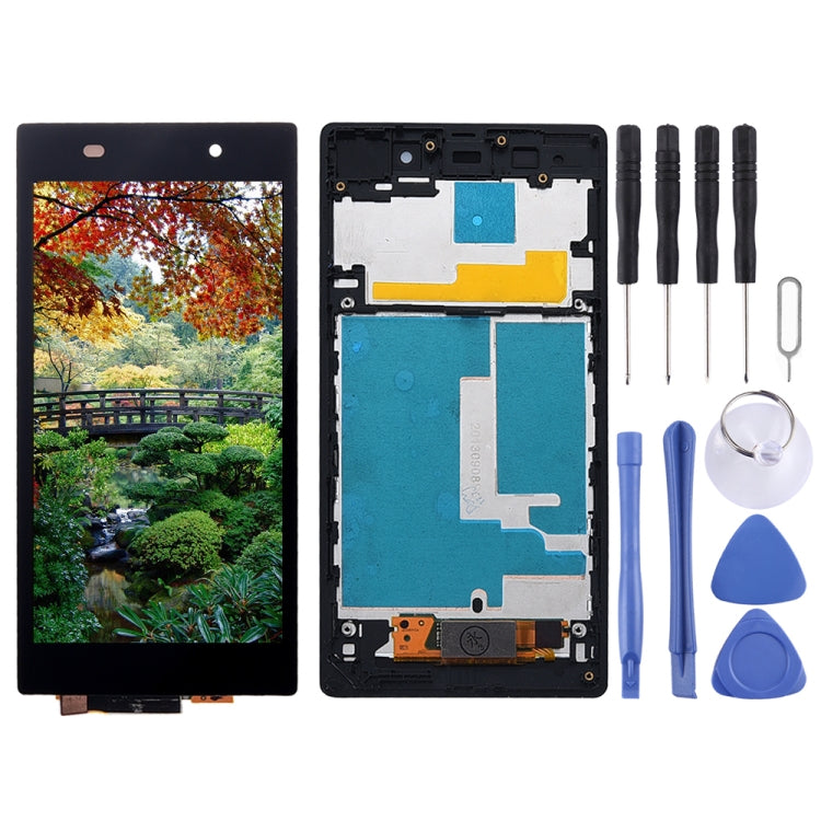 Écran LCD + Dalle Tactile avec Cadre pour Sony Xperia Z1 / L39h / C6902 / C6903 / C6906 / C6943