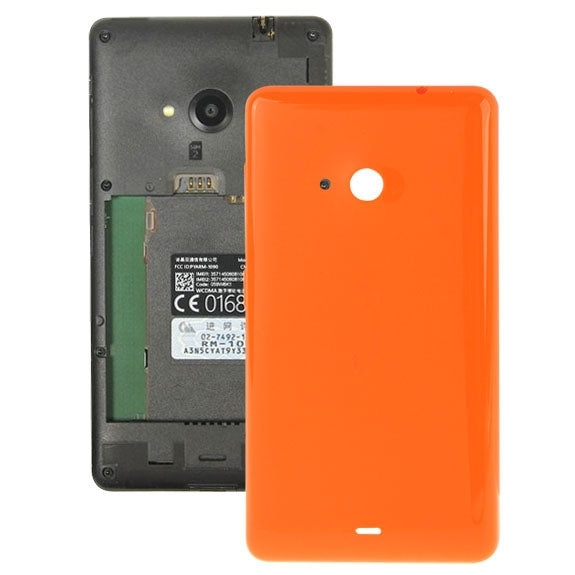 Couvercle arrière de batterie en plastique de couleur unie à surface brillante pour Microsoft Lumia 535