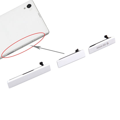 Capuchon de carte SIM + couvercle de Port de chargement de données USB + capuchon de carte Micro SD ensemble de blocs anti-poussière pour Sony Xperia Z1/L39h/C6903