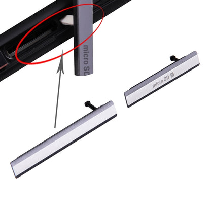 Capuchon de carte SIM + capuchon de carte Micro SD ensemble de blocs anti-poussière pour Sony Xperia Z2 / L50w